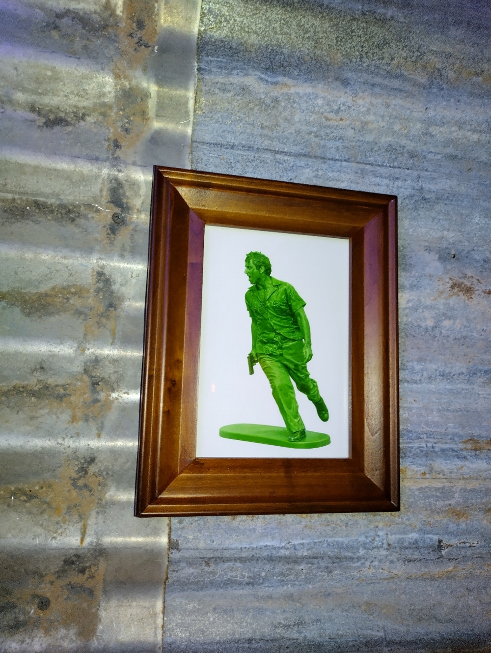 Scarface Tony Montana Plastic Army Man Framed Art Print By Neon Nicho